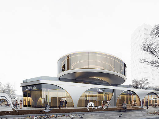 旭辉成都新津商业街（Enscape实时渲染）（个人主页-ZNTE1MTczNzI=） - 建筑/空间 - 站酷设计师TINOVO原创素材 - 站酷ZCOOL