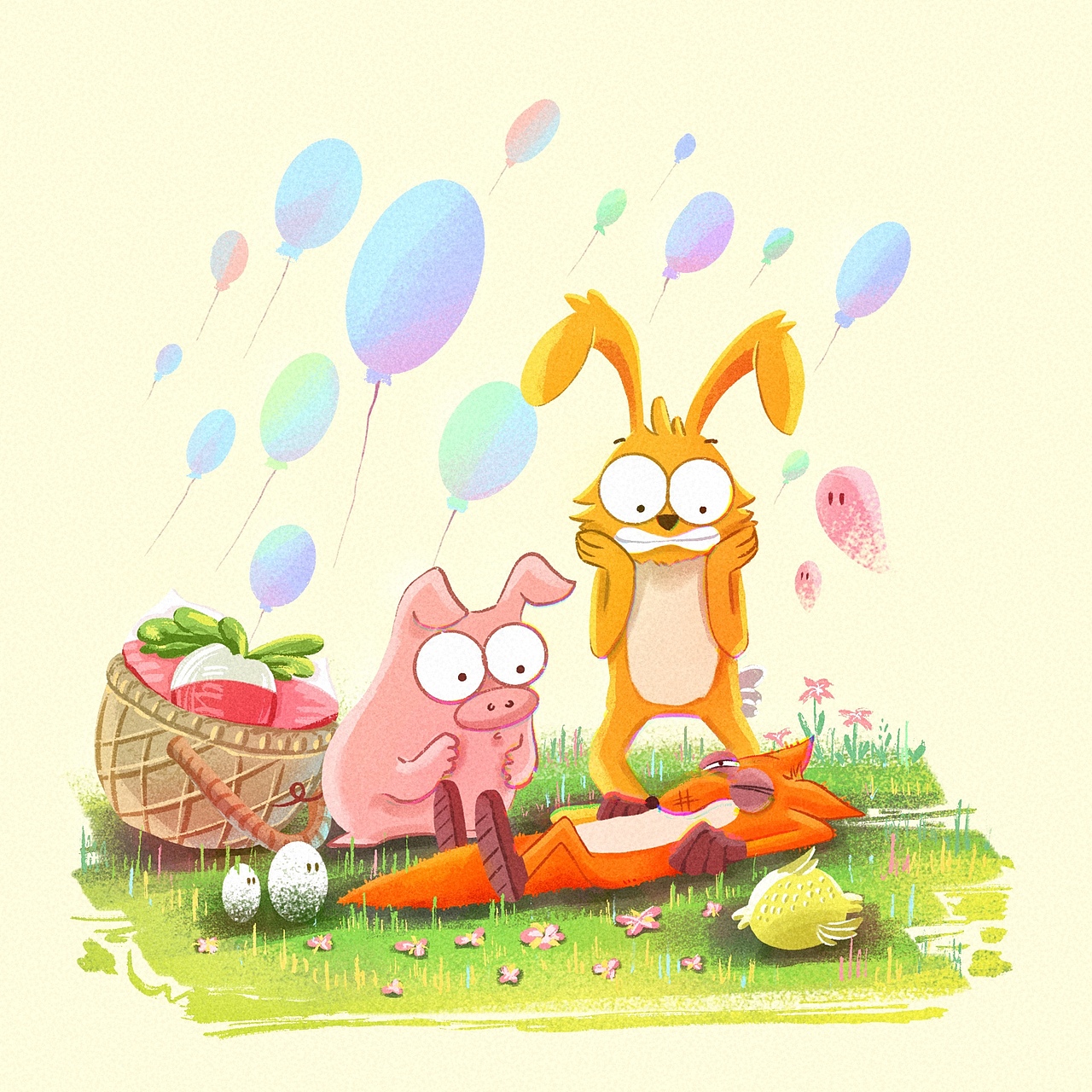 同人作品《大坏狐狸的故事》2（图ZMjgyMDMzODg4） - 儿童插画 - 站酷设计师不厌YJ原创素材 - 站酷ZCOOL