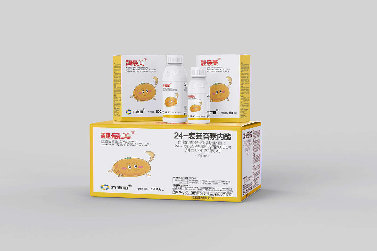 白色塑料瓶农药瓶样机瓦楞纸物流箱样机