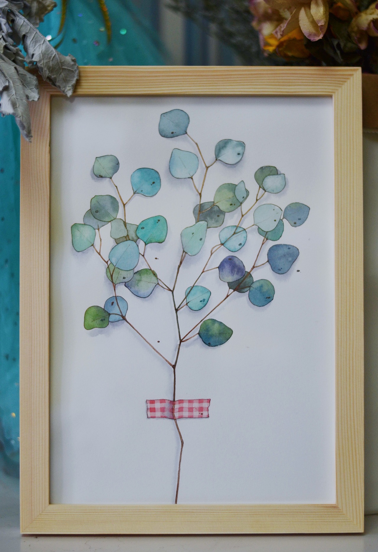 水彩尤加利（图ZMTM4MTAyNDUy） - 绘画 - 站酷设计师画水彩的毛线团原创素材 - 站酷ZCOOL