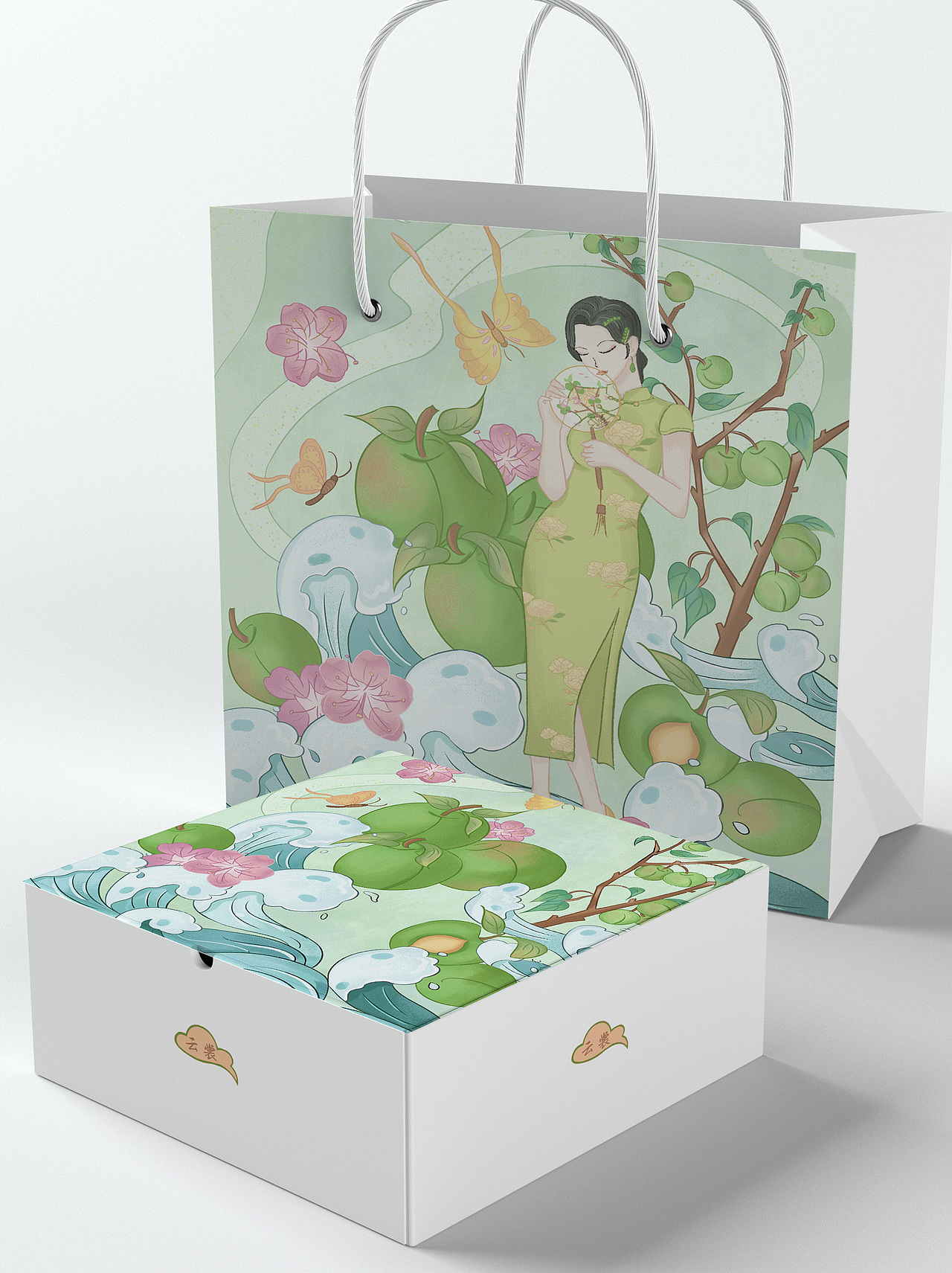 包装插画——青梅酒