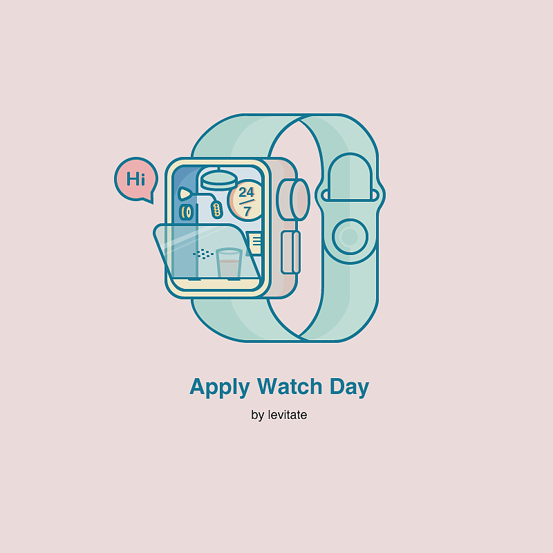 Weekend Practice：Apple Watch Day（图ZMTM1OTc1NDI0） - 创作习作 - 站酷设计师LevitateDesign原创素材 - 站酷ZCOOL