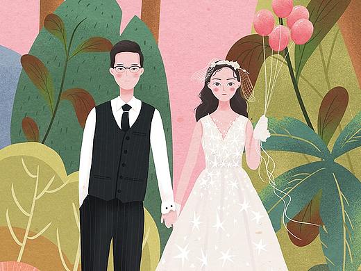 婚礼插画