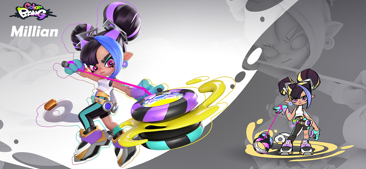 游戏项目colorbang3（图ZMzc3ODMxNTA4） - 游戏原画 - 站酷设计师西音那原创素材 - 站酷ZCOOL