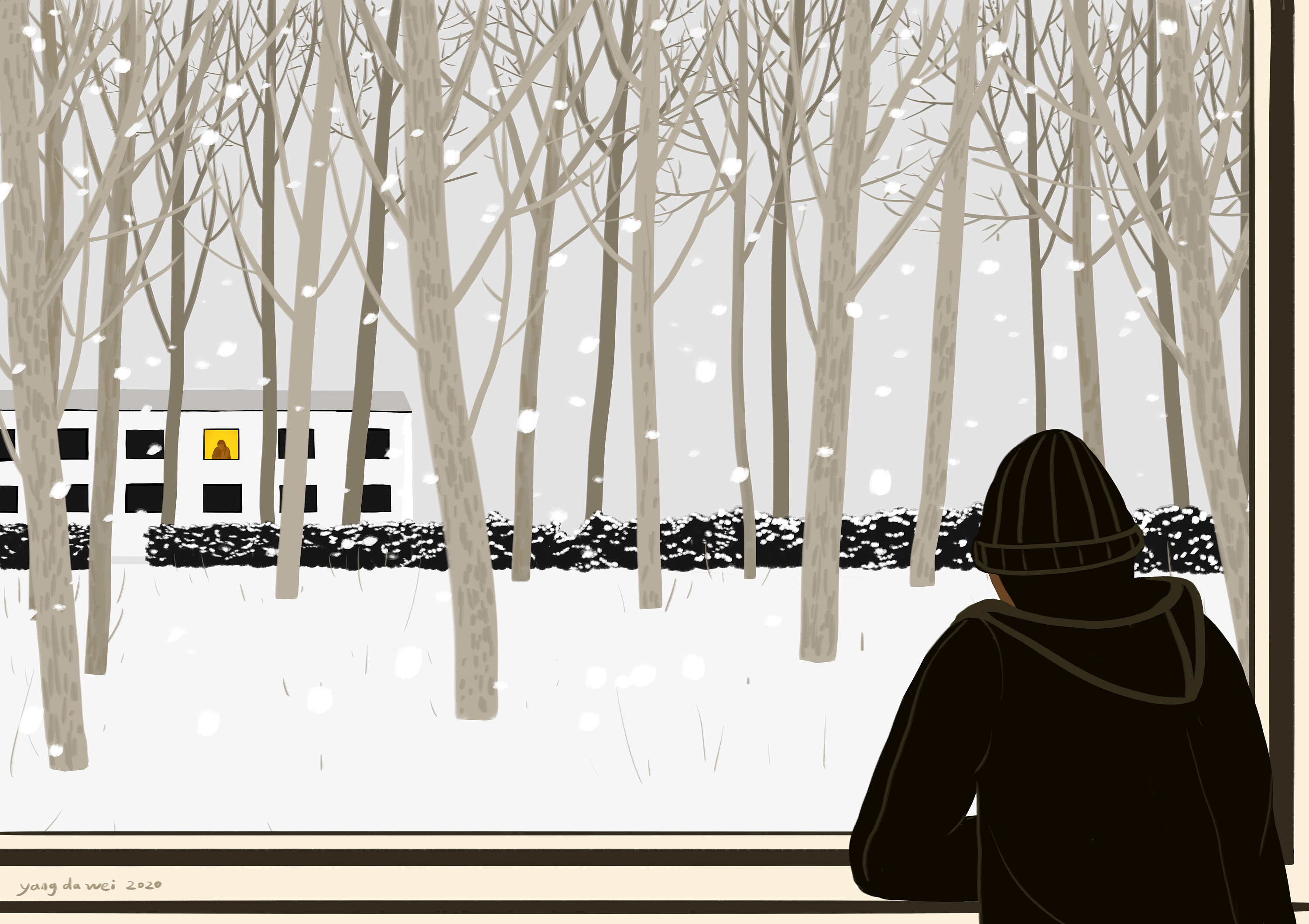 一个人不孤单|插画|艺术插画|yangdawei - 原创作品 - 站酷 (zcool)