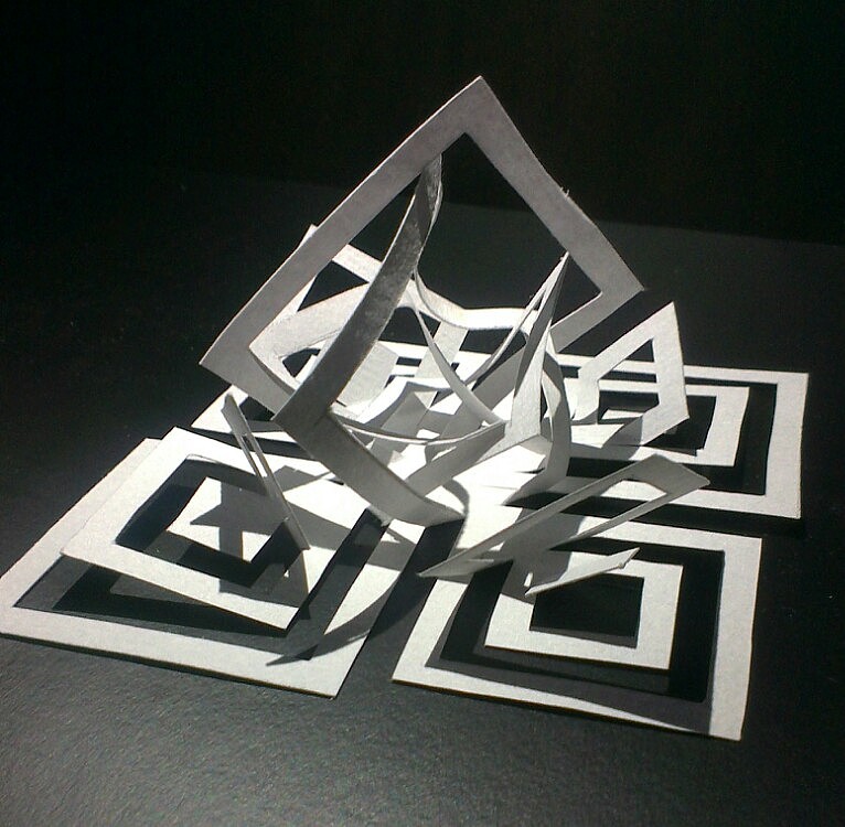 立体构成--剪纸