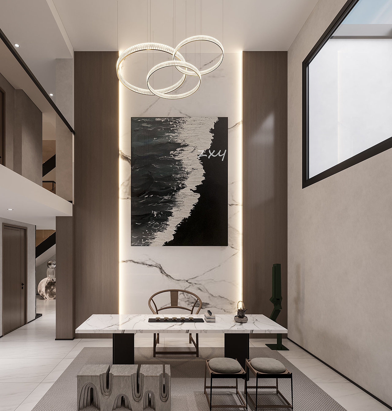 温馨的现代住宅空间——现代家装设计