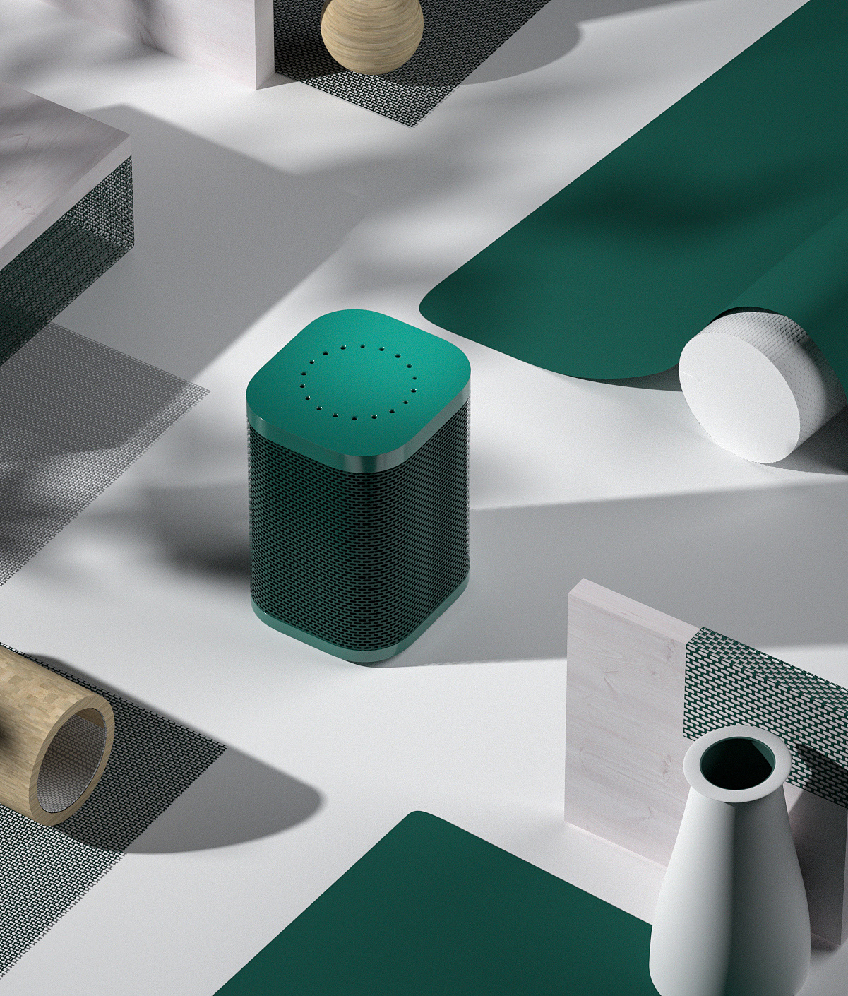 c4d场景产品渲染