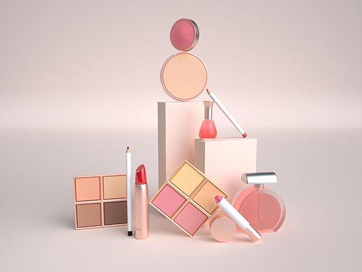 C4D 精致化妆品建模