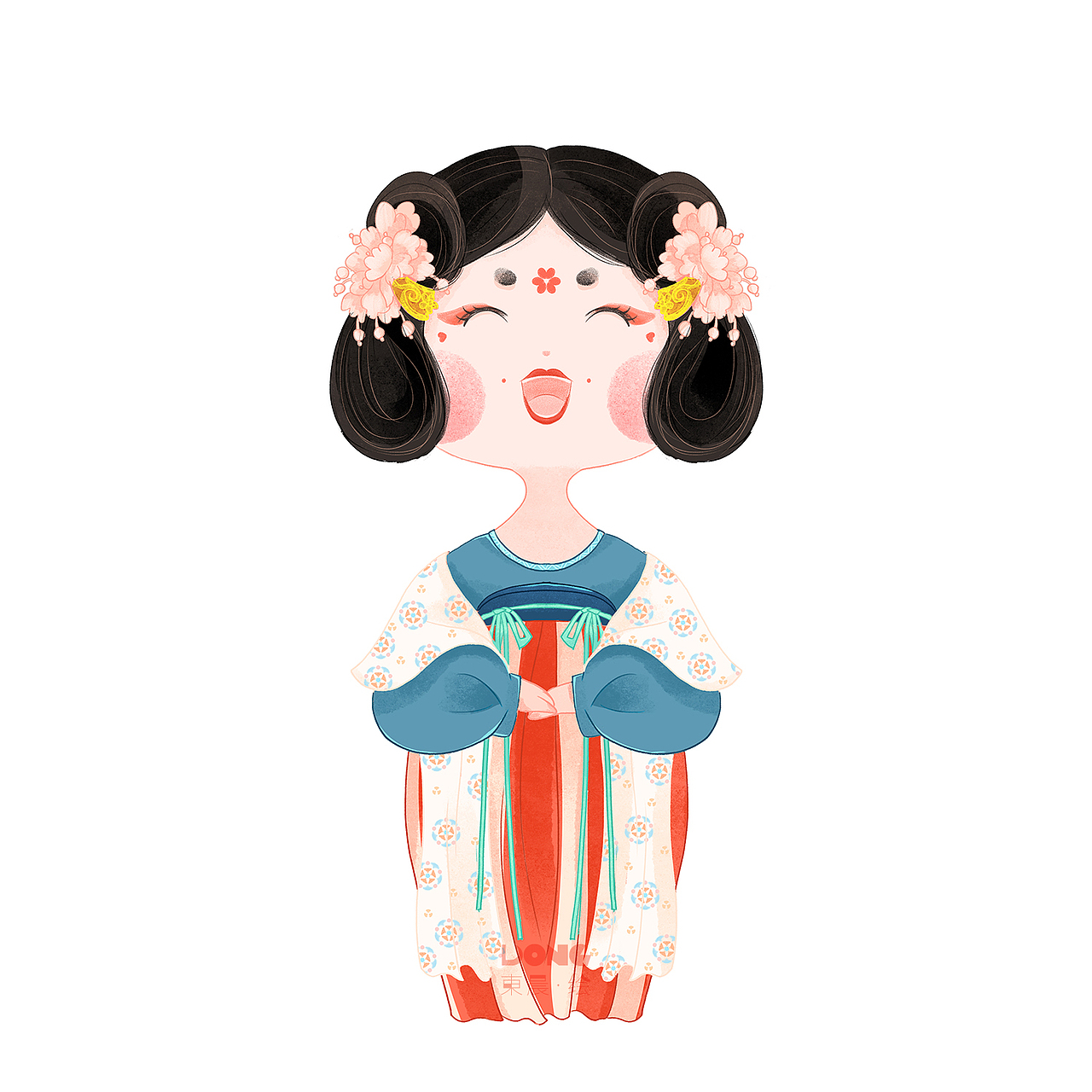 胖达哒笑呵呵的十八只唐朝小美人儿（图ZMjE5Nzk0NjA4） - 商业插画 - 站酷设计师東晨原创素材 - 站酷ZCOOL