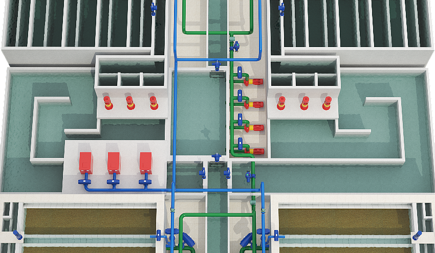 水厂三维效果图（图ZMzYwMjkxMzYw） - 人机交互 - 站酷设计师雪12321原创素材 - 站酷ZCOOL
