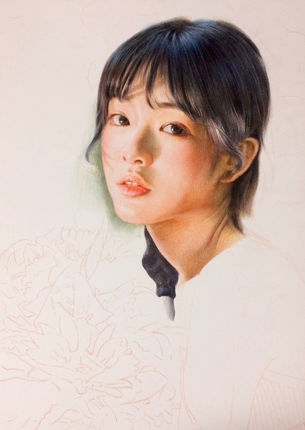 《向日葵少女》（图ZOTE4NDg1OTI=） - 绘画 - 站酷设计师氷糖葫芦原创素材 - 站酷ZCOOL