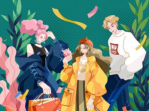 天虹 11.11 插画海报