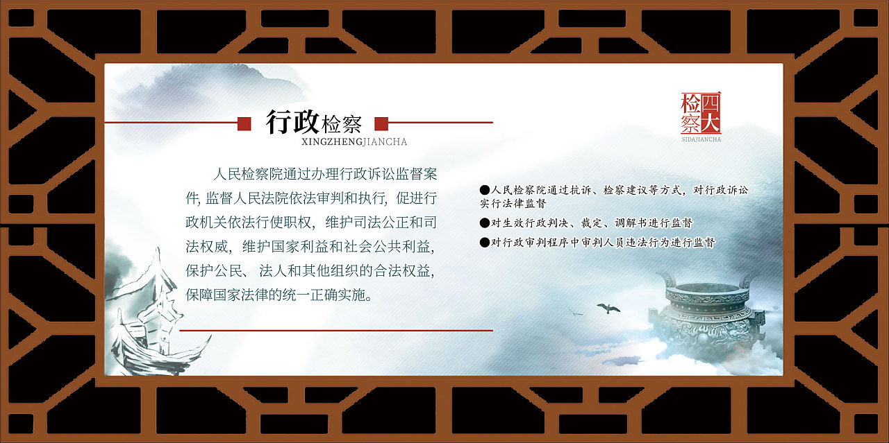四大检察户外展板平面