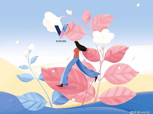 vlinecool饮品包装插画