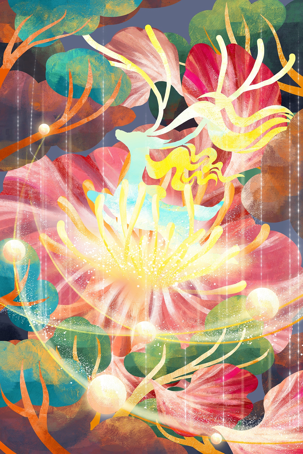 【绘画】国潮风山海经神话·万物皆有灵