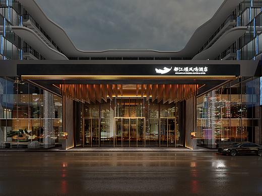 都江堰凤鸣文化酒店效果图高端酒店空间设计美学案例