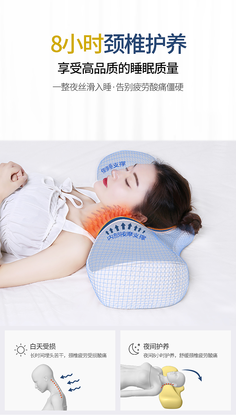 按摩睡枕（圖ZMTg4NDkzNTg0） - 電商 - 站酷設(shè)計(jì)師琳達(dá)2018原創(chuàng)素材 - 站酷ZCOOL