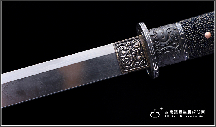 龙泉刀剑大夏龙雀环首刀典藏版dj3388