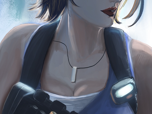 re3 人物 厚涂绘画