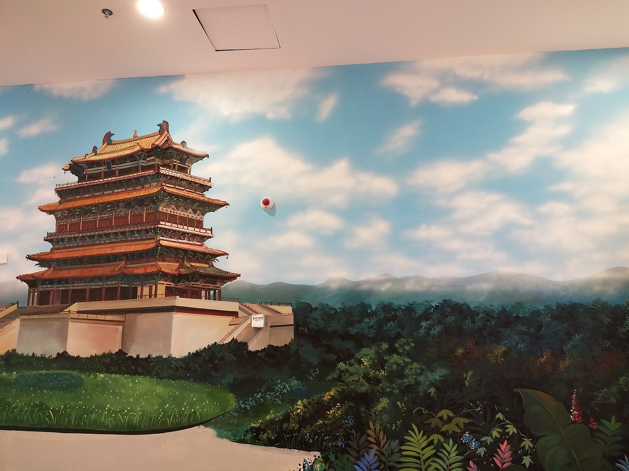 商场通道美化墙体彩绘 商场墙体彩绘_河北石家庄墙绘-站酷zcool