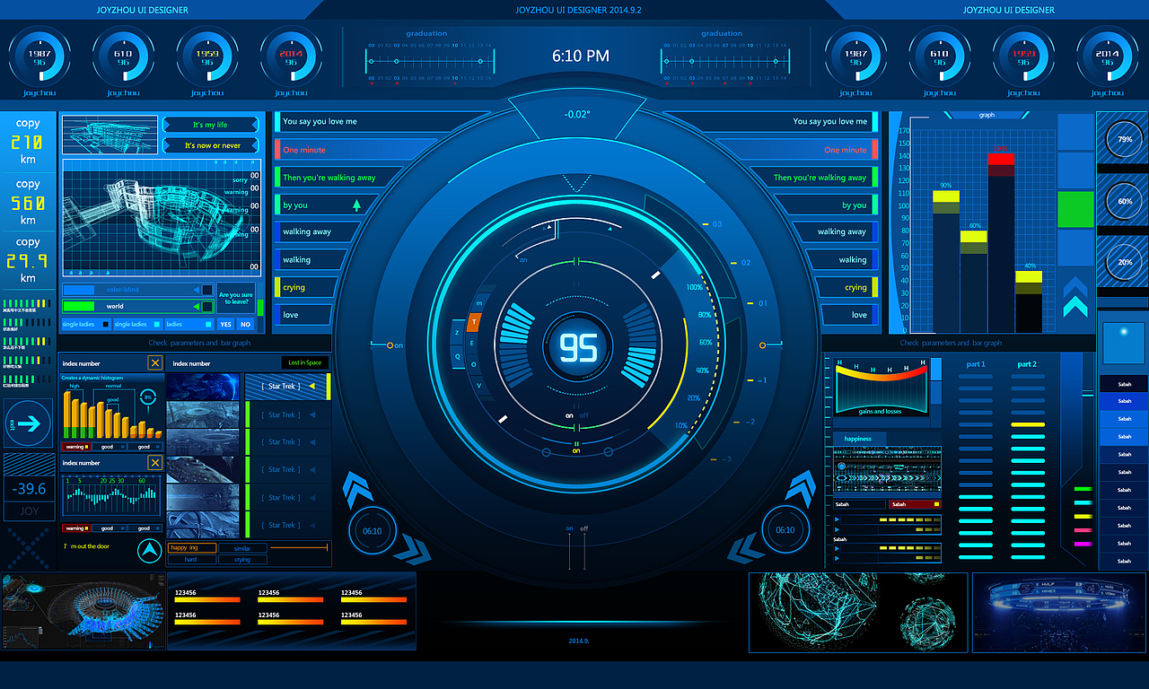 临摹科技感UI（图ZNDA1MjE5ODg=） - 其他UI - 站酷设计师粥小卜原创素材 - 站酷ZCOOL