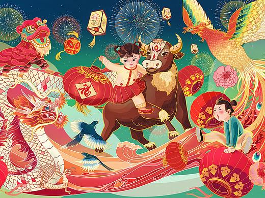 牛年新春贺图