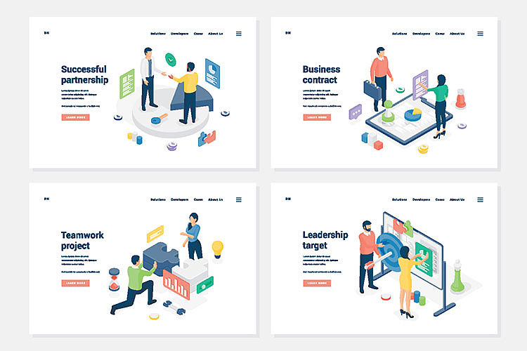 2.5D现代智能远程医疗办公商务科技通讯登陆插画海报（图ZMjk1MDE0NTIw） - 创作习作 - 站酷设计师Z35790156原创素材 - 站酷ZCOOL