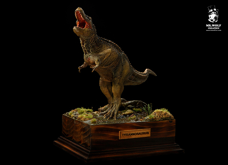 TYRANNOSAURUS（暗夜之狼全手涂高端GK定制作品）（图ZMTIyMDU2Njgw） - 绘画 - 站酷设计师暗夜之狼原创素材 - 站酷ZCOOL
