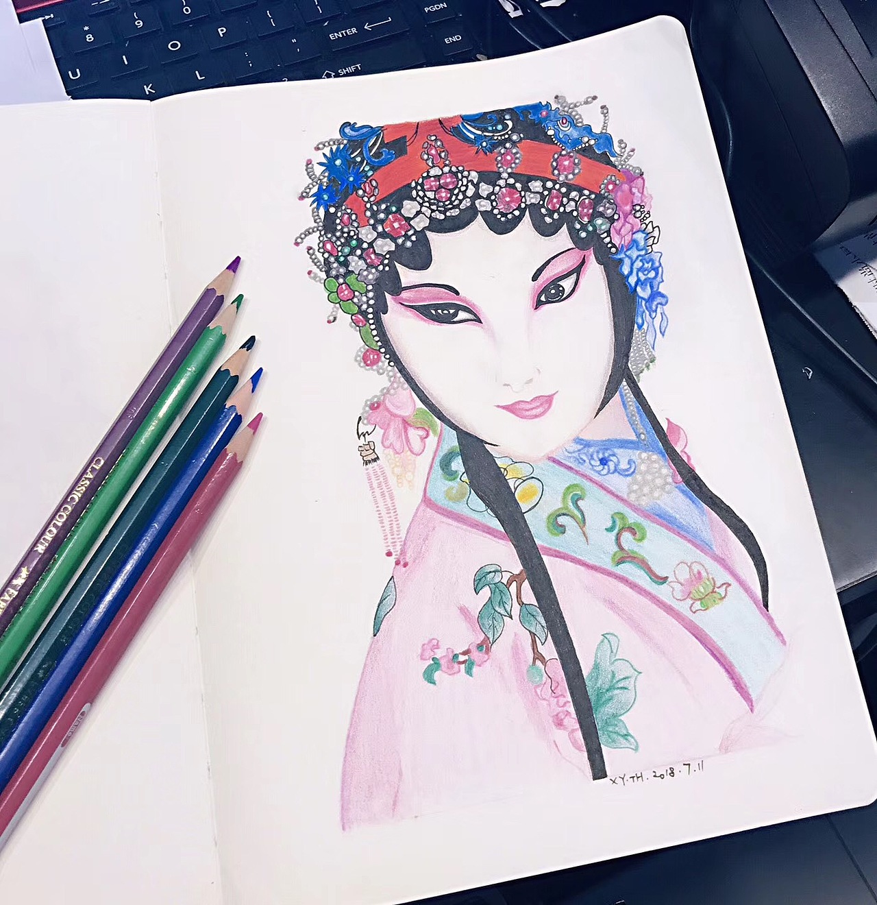 美人系列（图ZMTI4OTQwNDc2） - 创作习作 - 站酷设计师英子手绘插画控原创素材 - 站酷ZCOOL