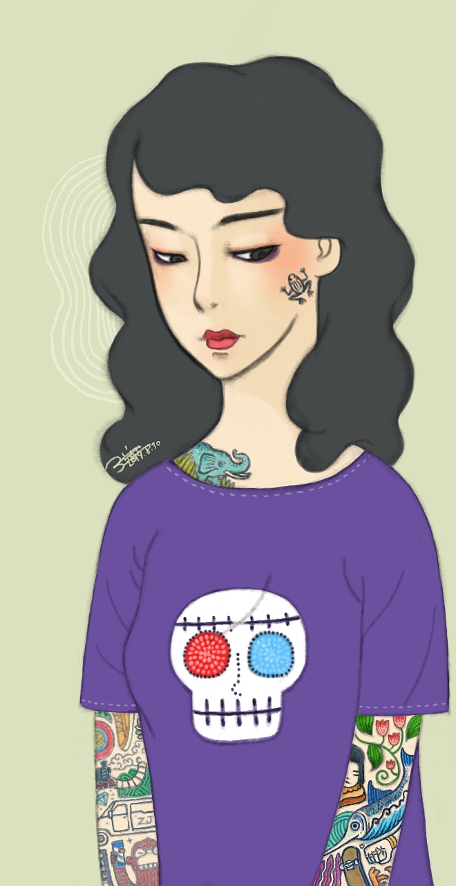 清淡且迷幻（图ZMjM0MjQwNDc2） - 新锐潮流插画 - 站酷设计师一切太了原创素材 - 站酷ZCOOL