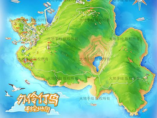 这是一件被诸多同行抄袭的手绘地图，我们投诉都没办法