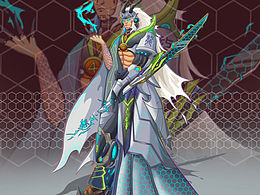 賽博朋克國潮風插畫-小白龍