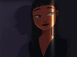 临摹Aveline Stokart的一副作品