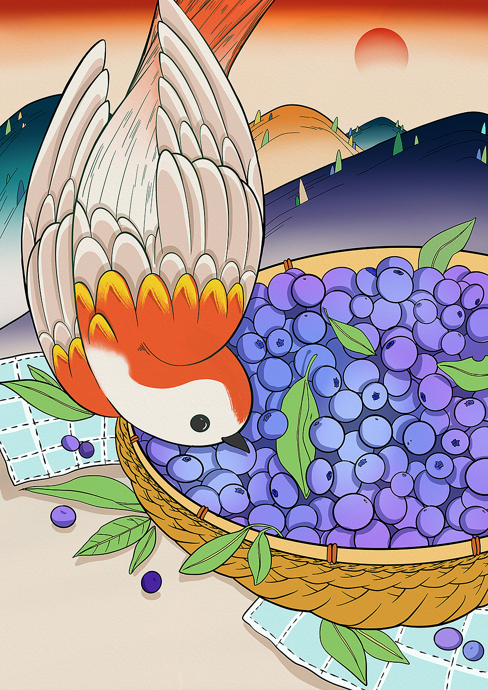 果酒-插画包装设计