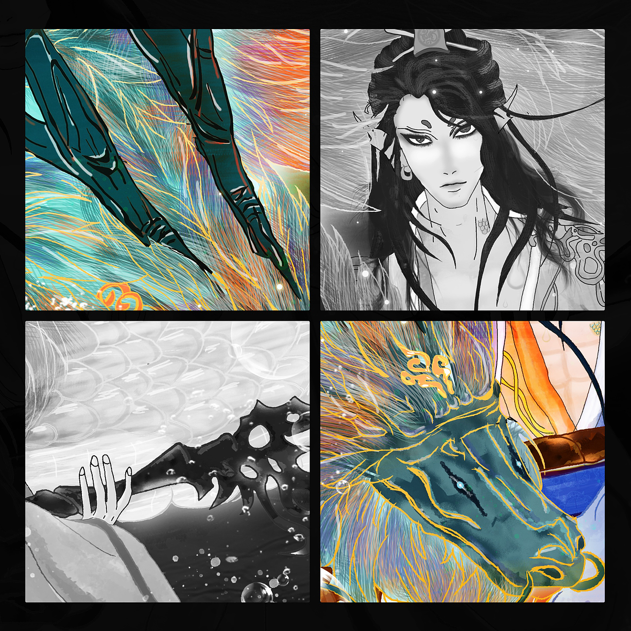 大话西游角色焕新【龙战将】冰霜龙魂