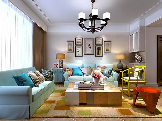 京东家装安阳华强城田园风格装修案例