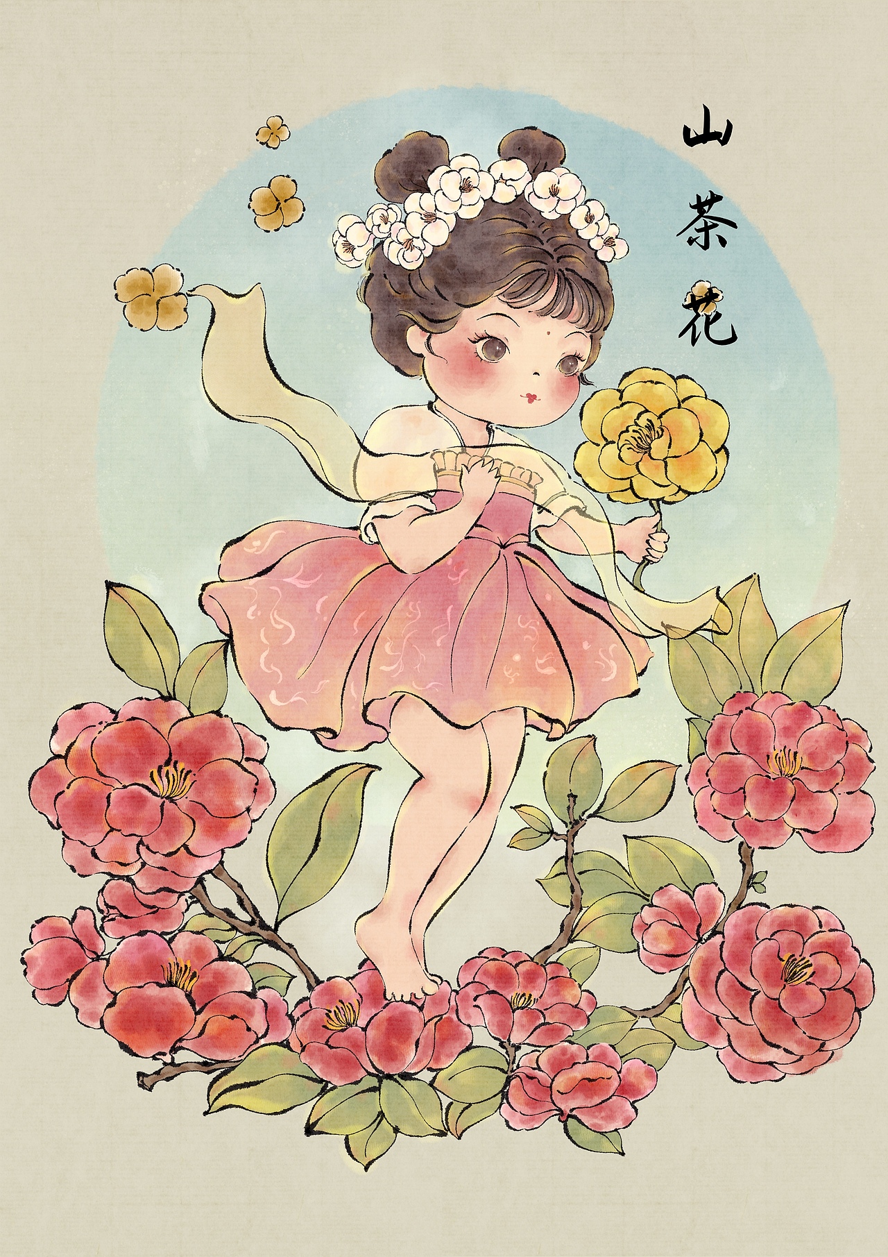 国风插画｜十二花神合集（图ZMzcwOTgyMDg0） - 商业插画 - 站酷设计师舒画Zilvia原创素材 - 站酷ZCOOL
