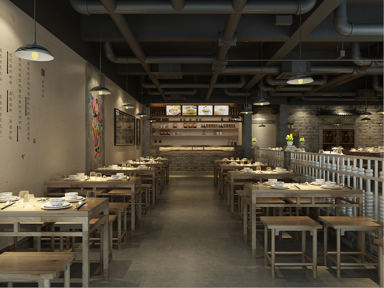 秦人美食陕西美食方案VI