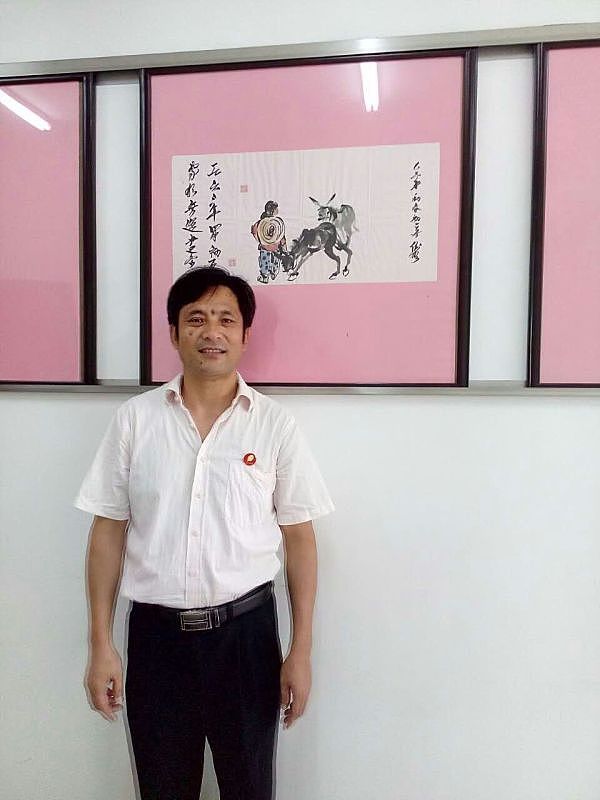 书画家吴俊彬作品被星光大道冠军蔺鲜鲜收藏