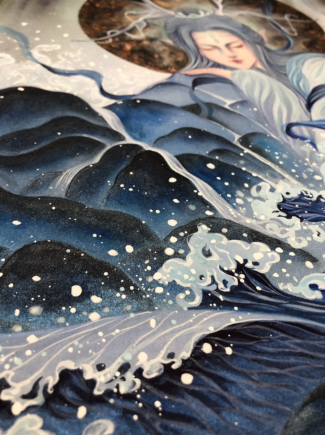 白树原创手绘山海经系列之夫诸