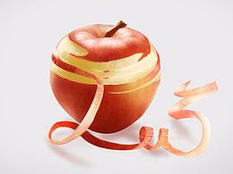画一个苹果