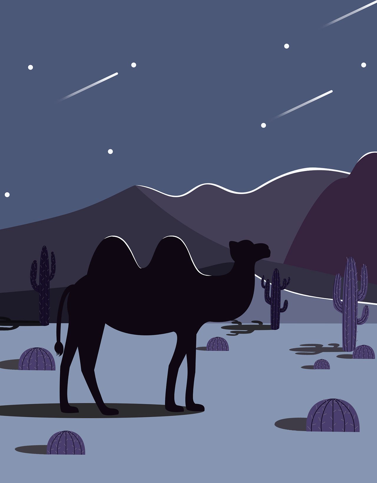 动物邮票——沙漠骆驼|插画|商业插画|dadaend - 原创作品 - 站酷