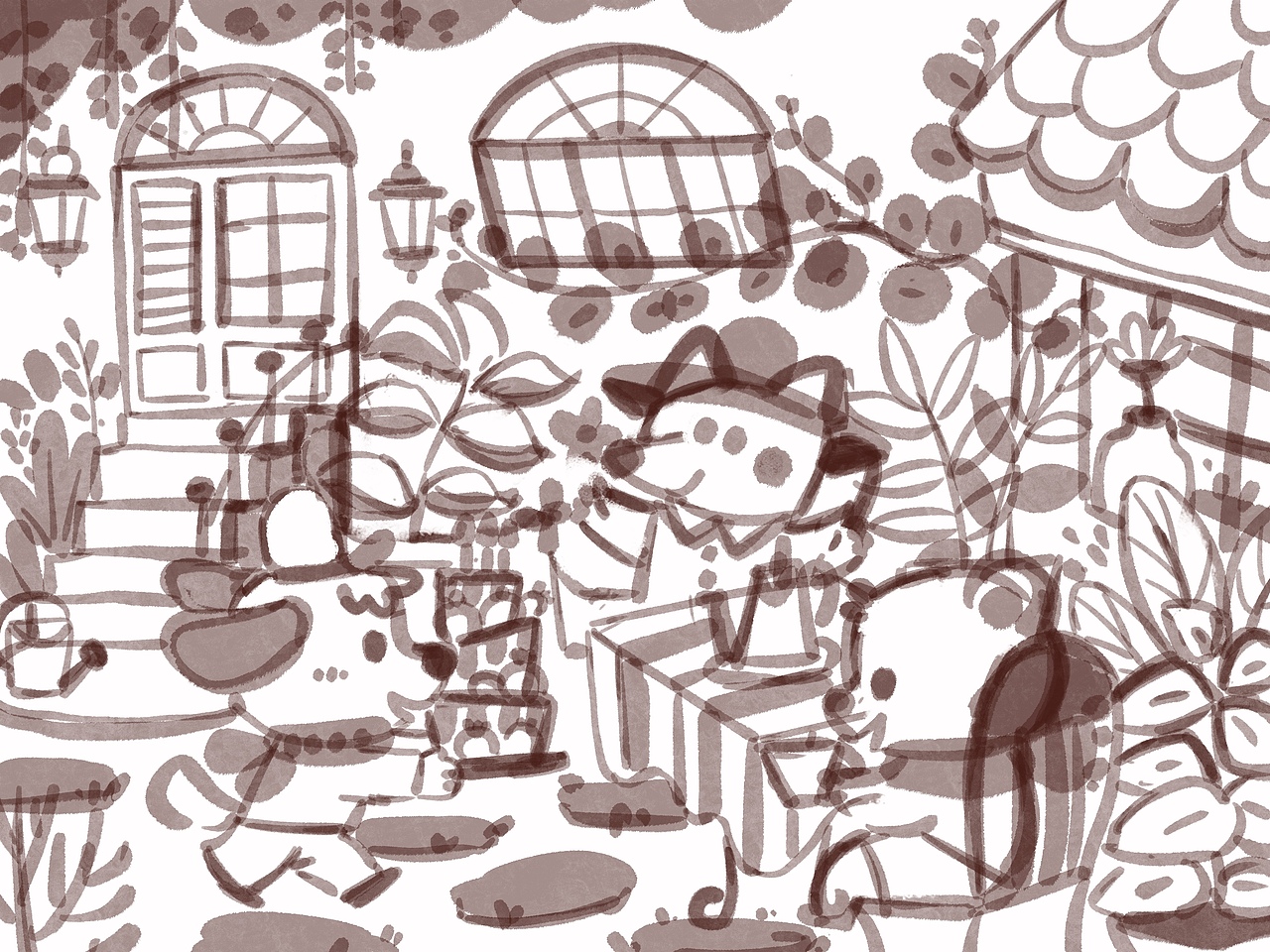 下午茶（图ZMzQ2MzIxMjQ4） - 绘本 - 站酷设计师DP大潘原创素材 - 站酷ZCOOL