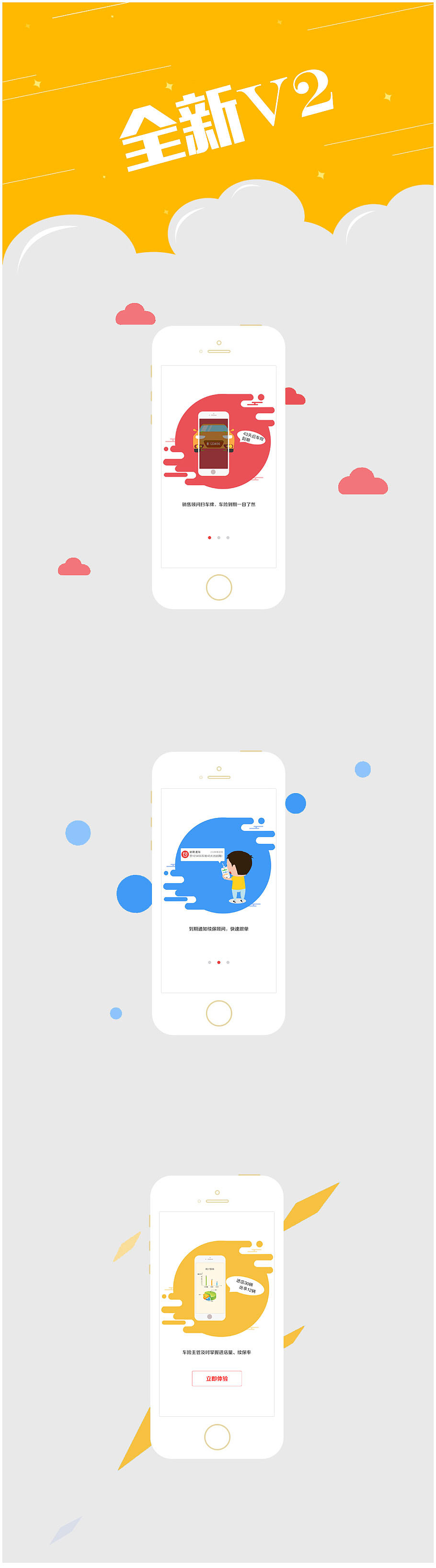 app升级后的欢迎页（图ZNzU0NTAyNTY=） - APP界面 - 站酷设计师tianleidesigner原创素材 - 站酷ZCOOL