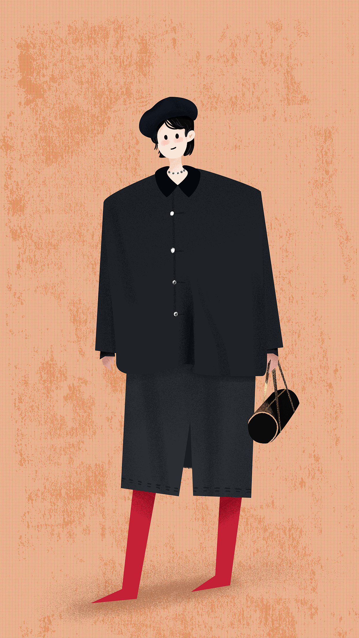 街拍插画（图ZMTU3NTA1MDYw） - 创作习作 - 站酷设计师sherryX婷原创素材 - 站酷ZCOOL