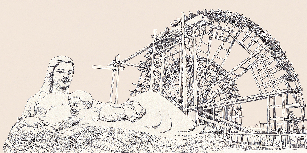 重生系列兰州黄河母亲x水车