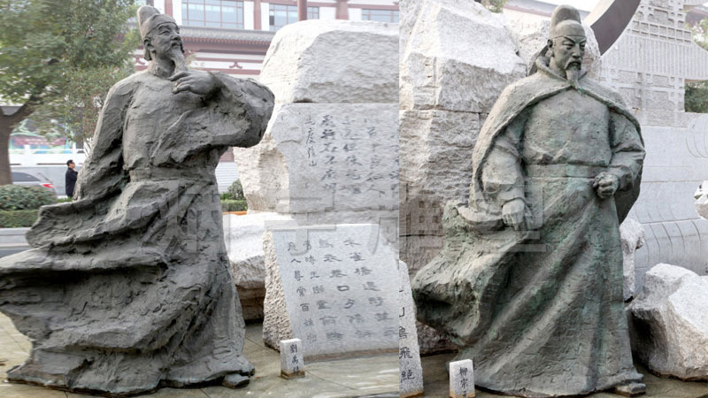 诗人雕像,历史文人吟诗作对尽显才华_炳宇一雕塑定制-站酷zcool