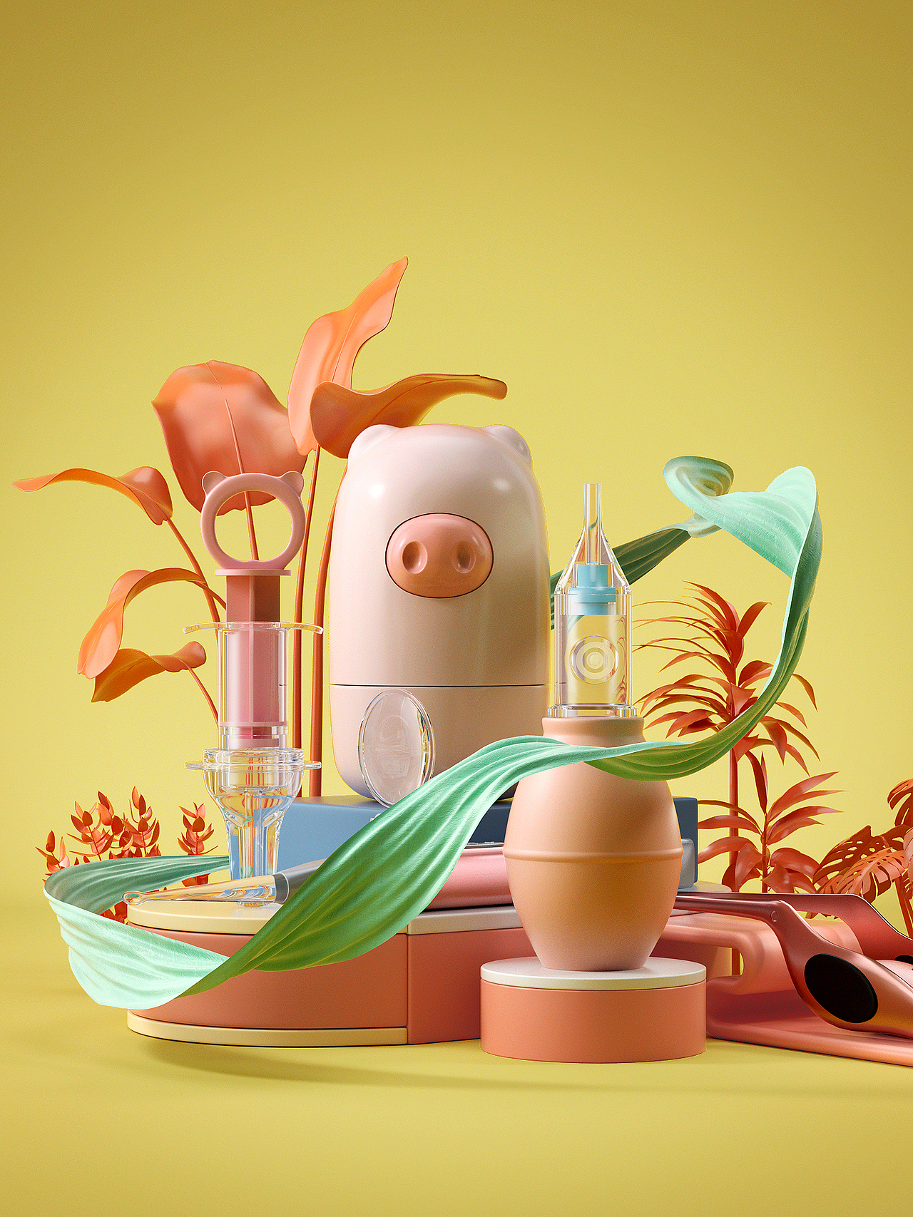 2020年母婴类产品渲染总结