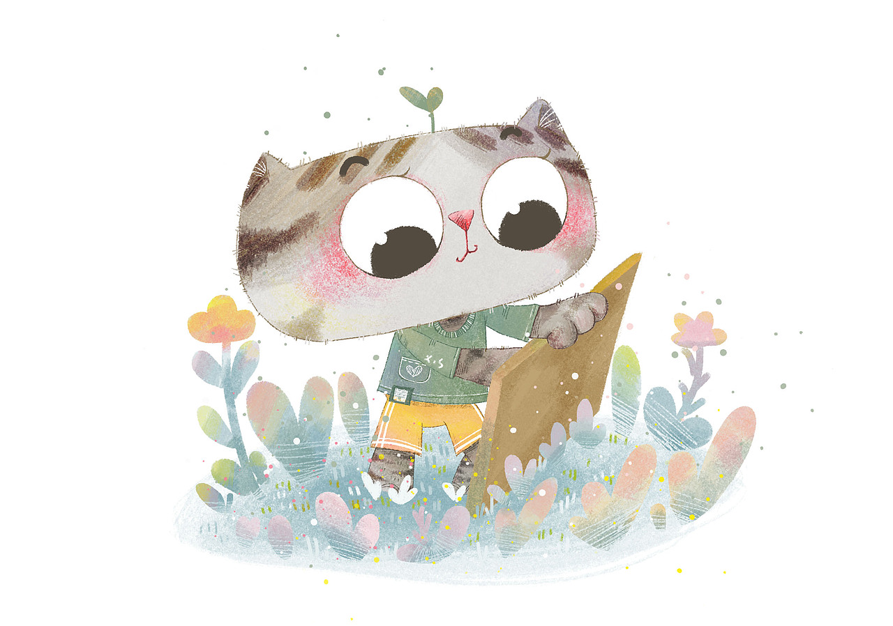 色粉儿童插画练习（图ZMTY2Mjk1NTI4） - 儿童插画 - 站酷设计师我有獠牙原创素材 - 站酷ZCOOL